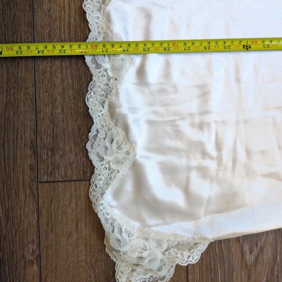 Vtg Sabrina Lingerie Baby Doll Nightie Slip Dress Bridal Lace Coquette Dainty L - Picture 7 of 10